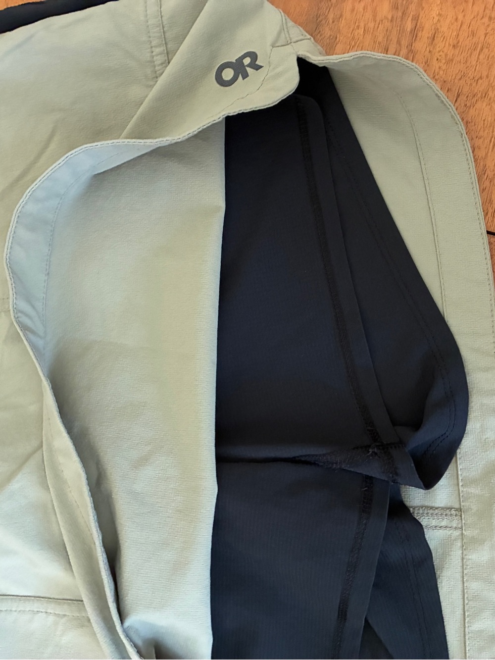 MEDIUM OUTDOOR RESEARCH Casual Drawstring Skirt Duo - Olive Green & Navy - Picture 4 of 5